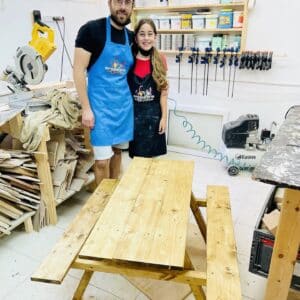 סדנת נגרות זוגית: בואו להכין ספסל משלכם!